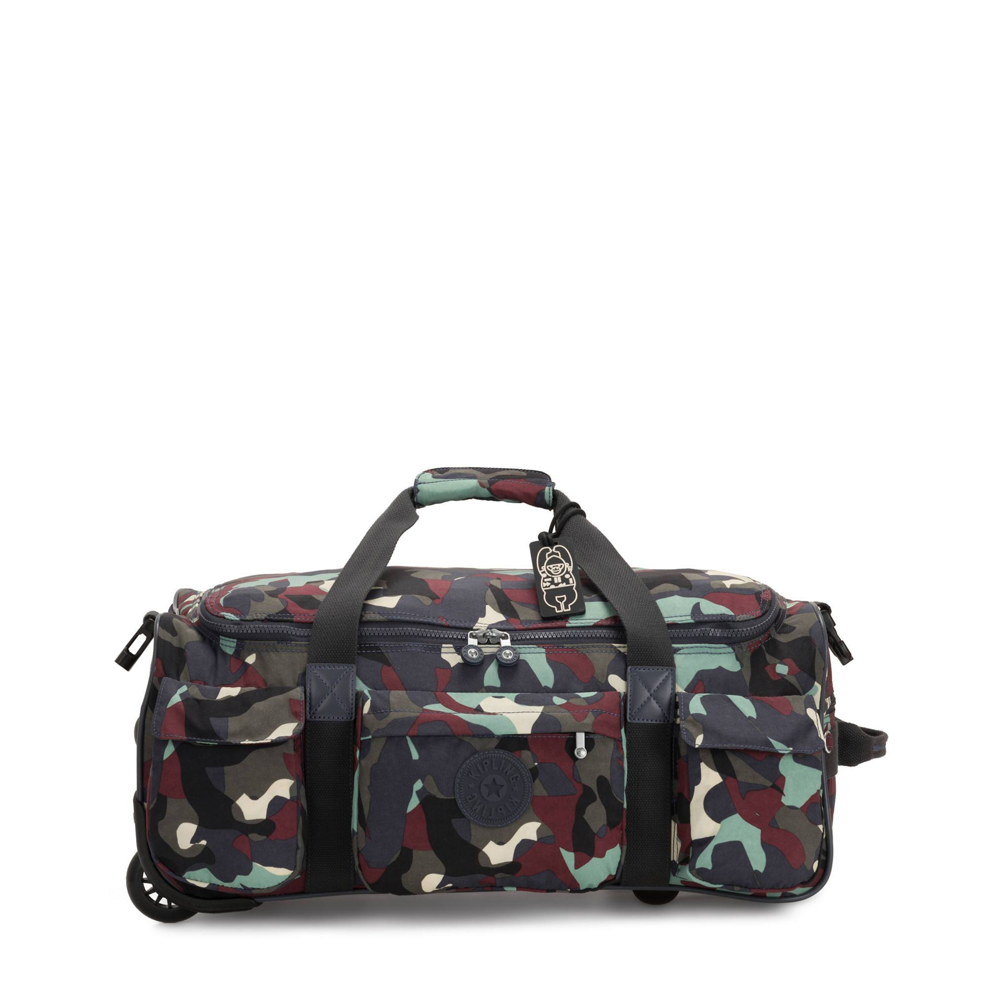 camo rolling luggage