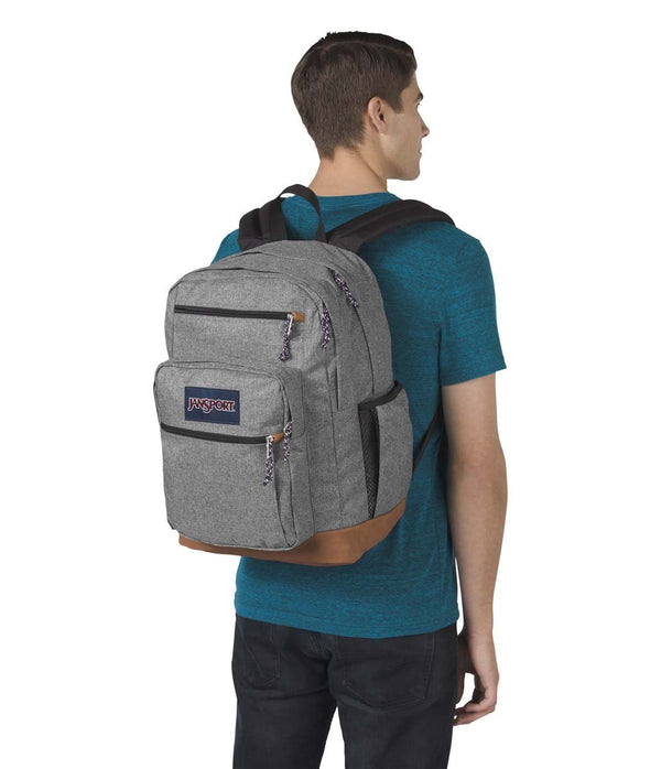 jansport cool student backpack grey letterman poly