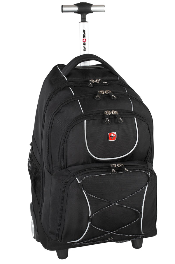 Swiss Gear Wheeled Laptop Backpack - Black - Canada Luggage Depot