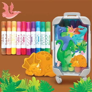 STAMP N COLOR MARKERS - DINOSAUR WORLD - Simply Carolina