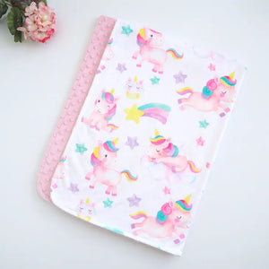 BABY & TODDLER MINKY BLANKET - UNICORNS - Simply Carolina