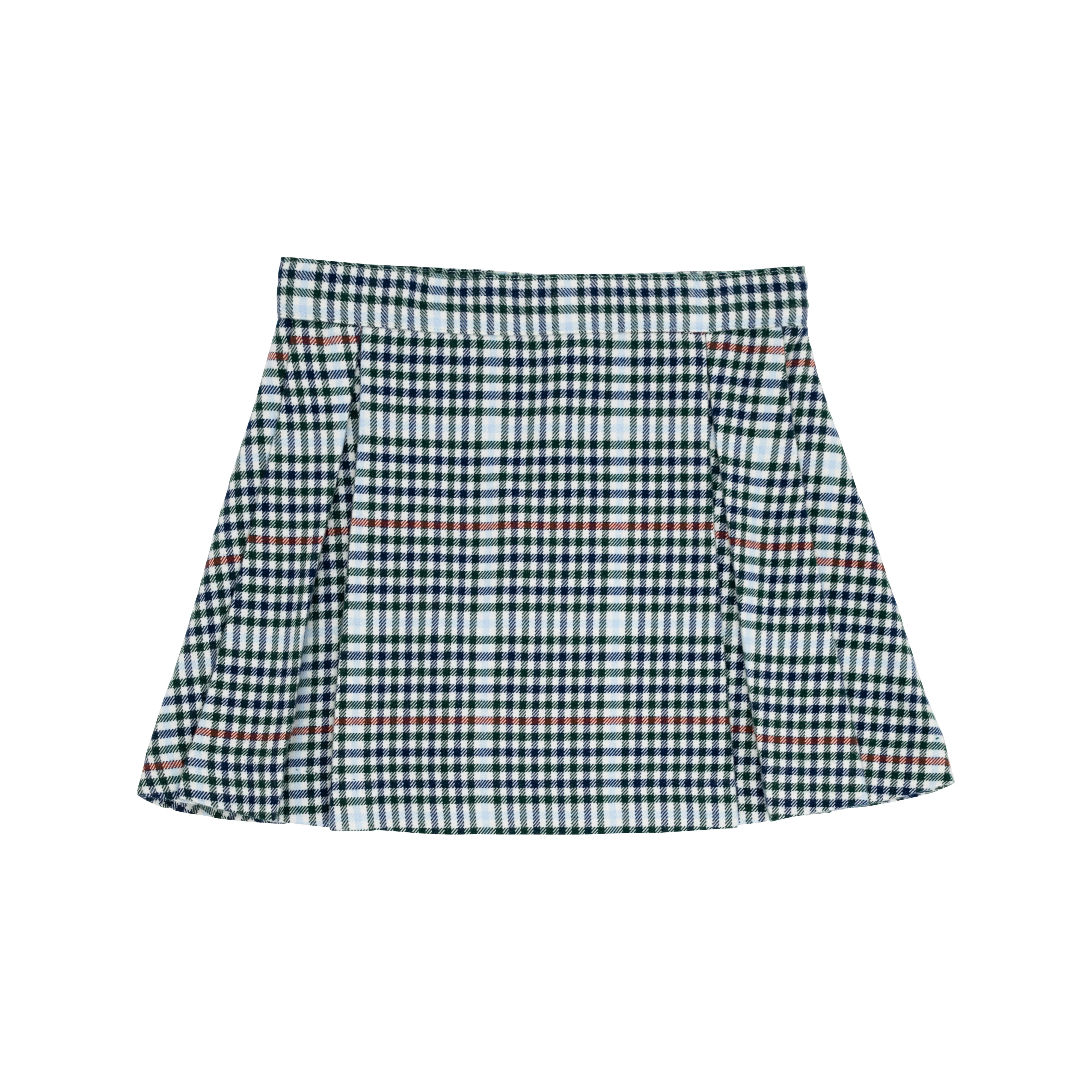 PARSON PLEATED SKIRT WOVEN - HIGHGATE HOUNDSTOOTH