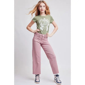 GIRLS MILLIE PATCH POCKET JEAN - MAUVE - Simply Carolina