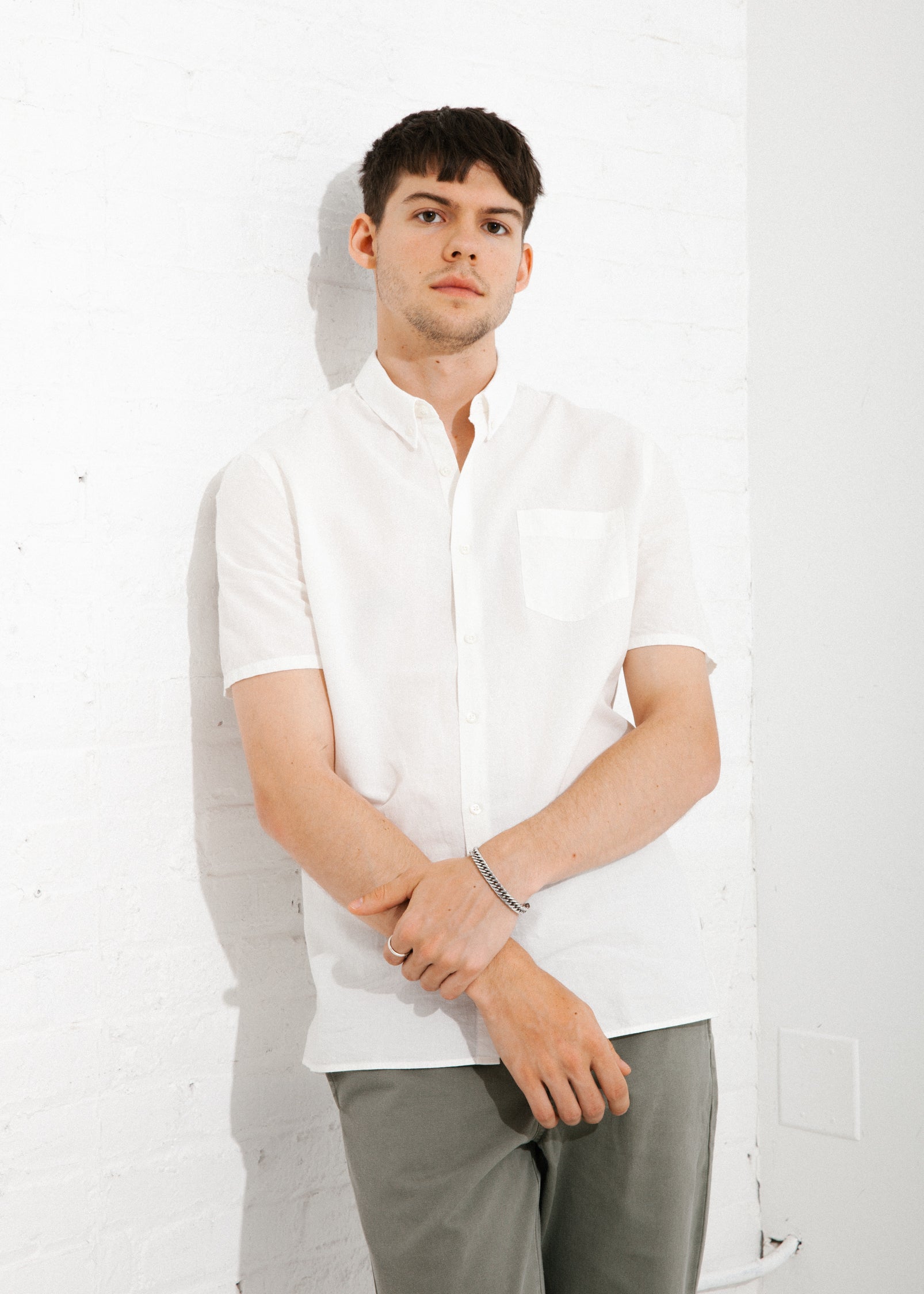 Steven Alan reCOLLECT - Short Sleeve Single Needle Shirt