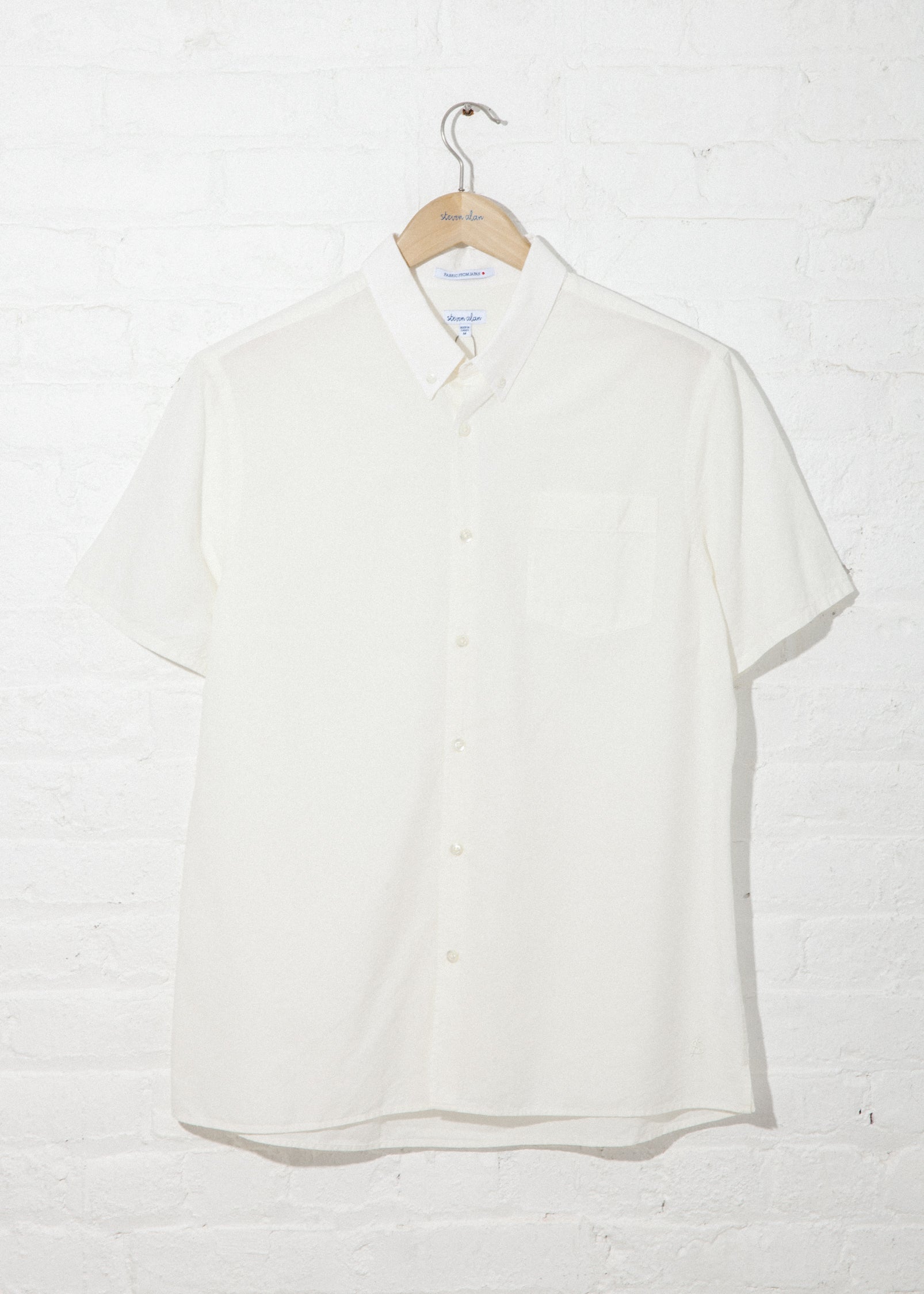 Steven Alan reCOLLECT - Short Sleeve Single Needle Shirt