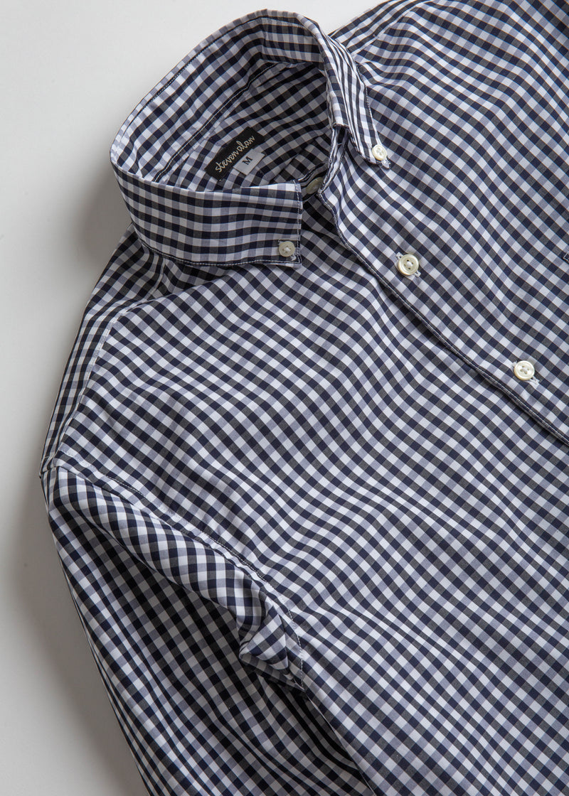 Single Needle Shirt, Black and White Check – Steven Alan