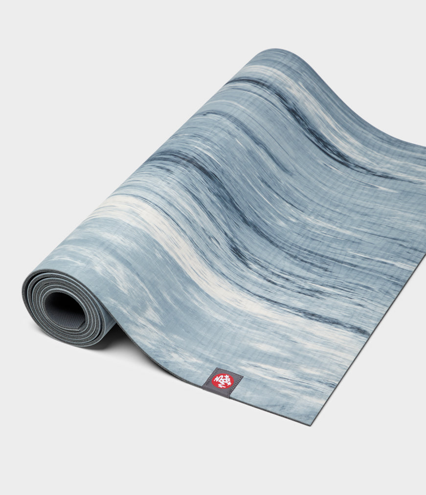 eko® yoga mat 5mm black clay marble / standard 71" (180cm)