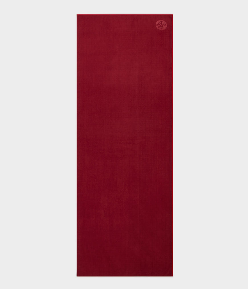 equa® yoga mat towel verve (red) / standard 72" (182cm)