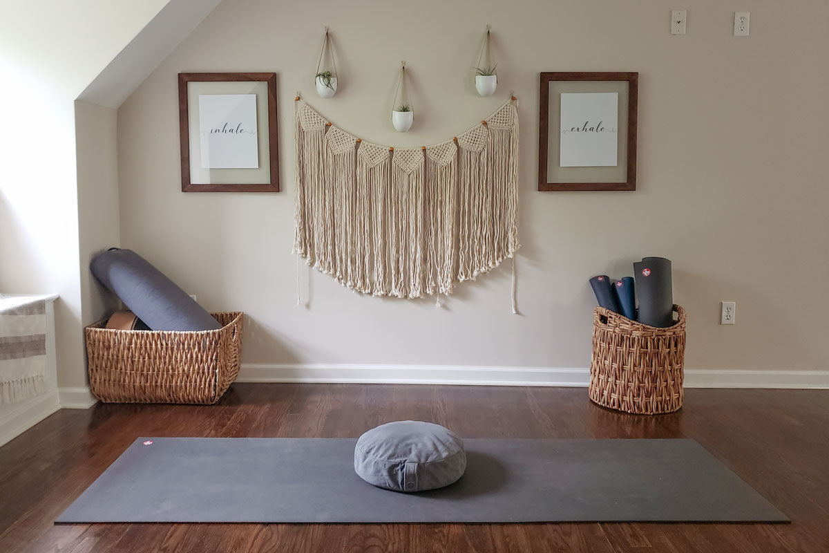 Get creative and make your yoga space your own
