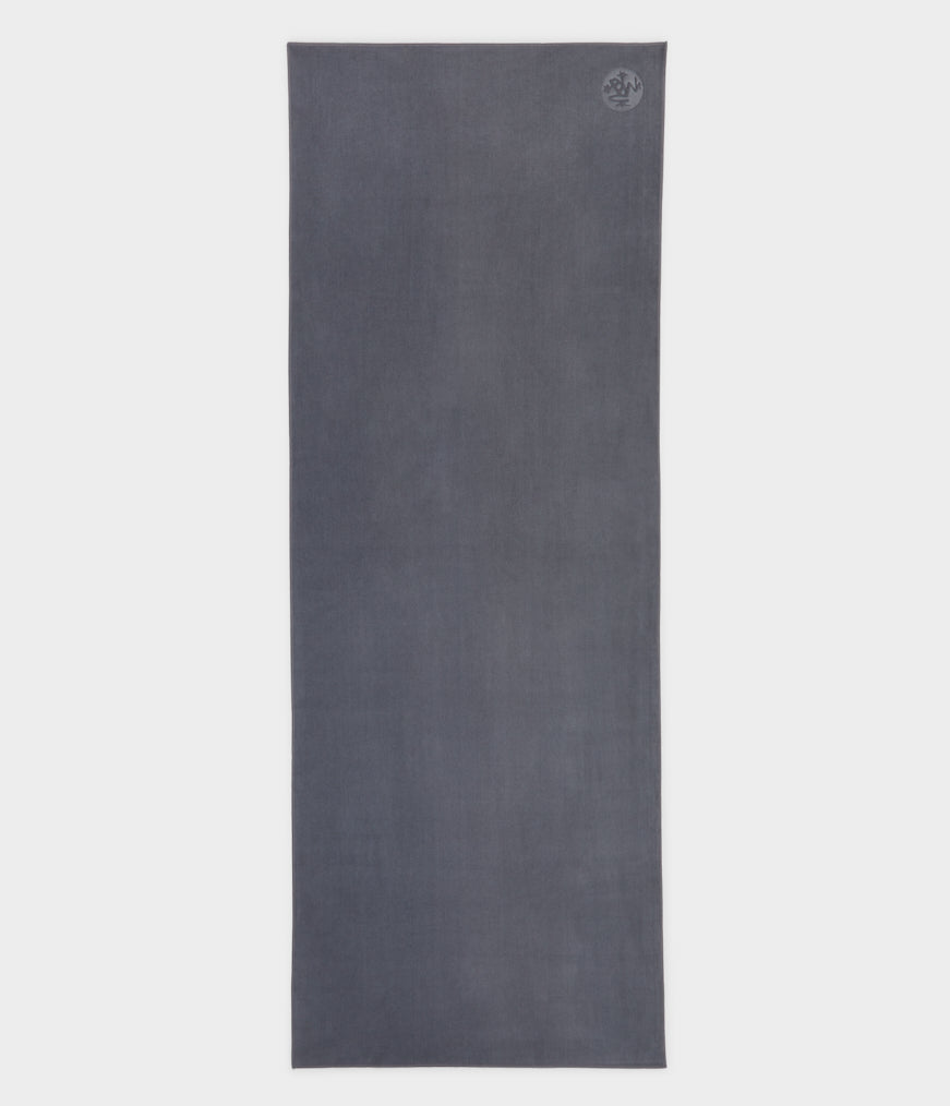 equa® yoga mat towel thunder (grey) / standard 72" (182cm)