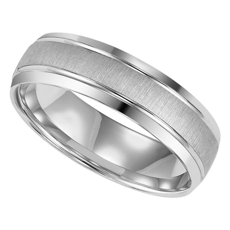 Contrast Finish Wedding Band 