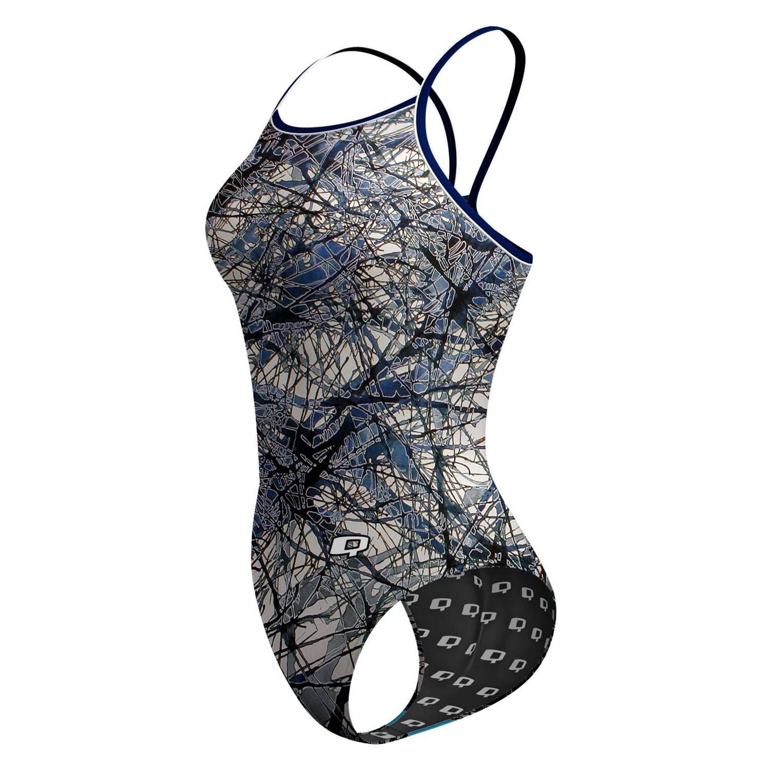 Elan Tranquil Skinny Strap Swimsuit – Q Swimwear