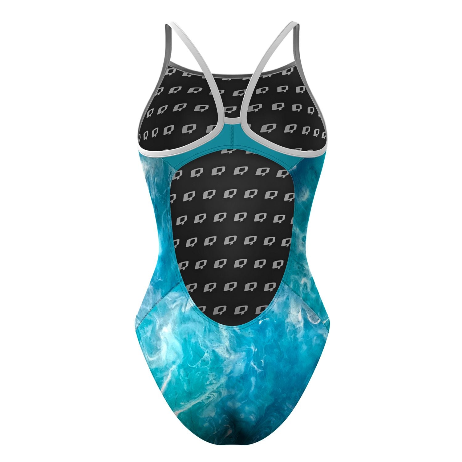 Ocean Topo Skinny Strap – Q Swimwear