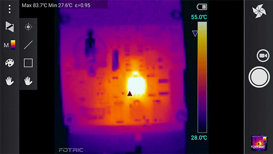 Full field measurement with powerful tools Fotric 222s LinkIR