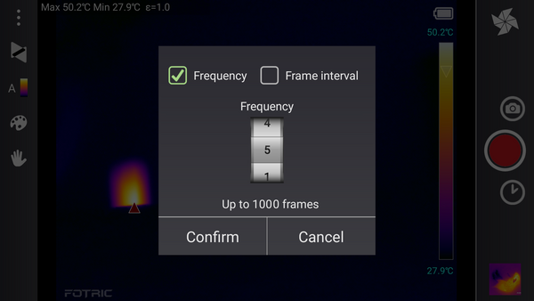 RECORD RADIOMETRIC IMAGE AND VIDEO