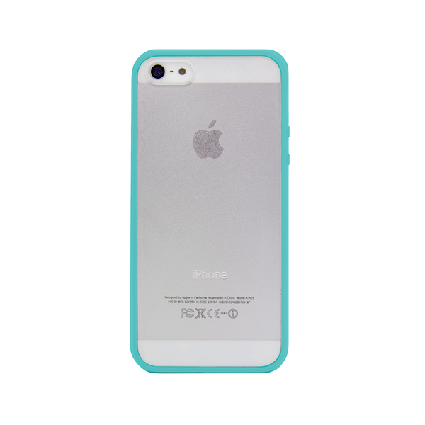 iPhone 5 and iPhone 5s Teal Turquoise Bumper Frosted Case | Sodacase.com