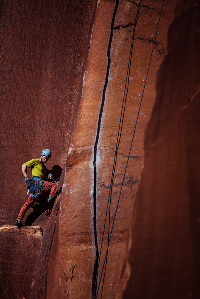 climber taking a short rest