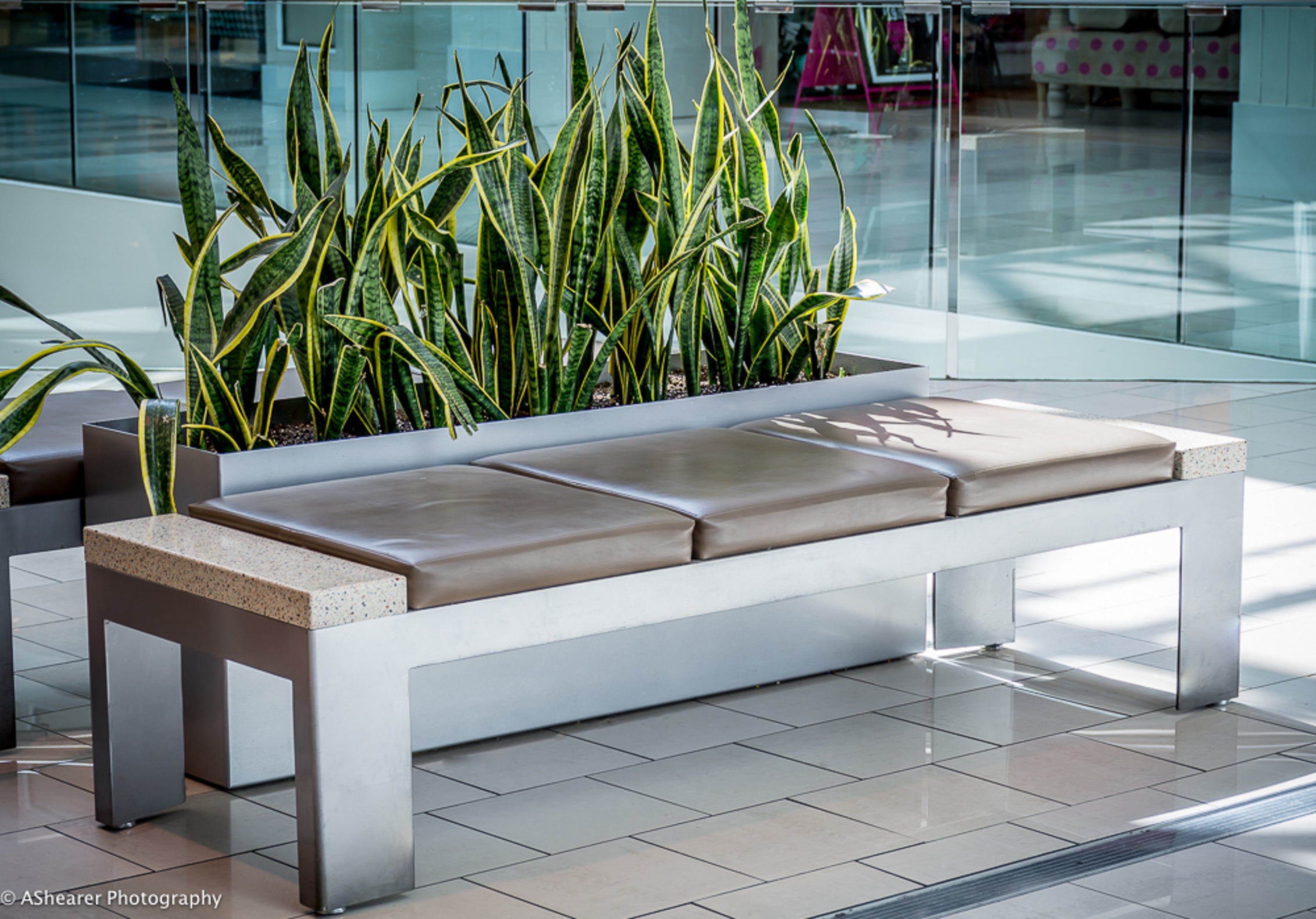 Modern Elite Aluminum Planters at Southcentre Mall in Calgary