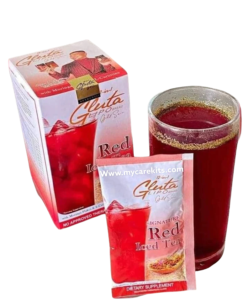 Gluta Lipo Gold Series RED ICED TEA 10 sachet My Care Kits