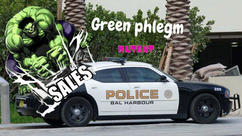 phlegm color meaning, green hulk