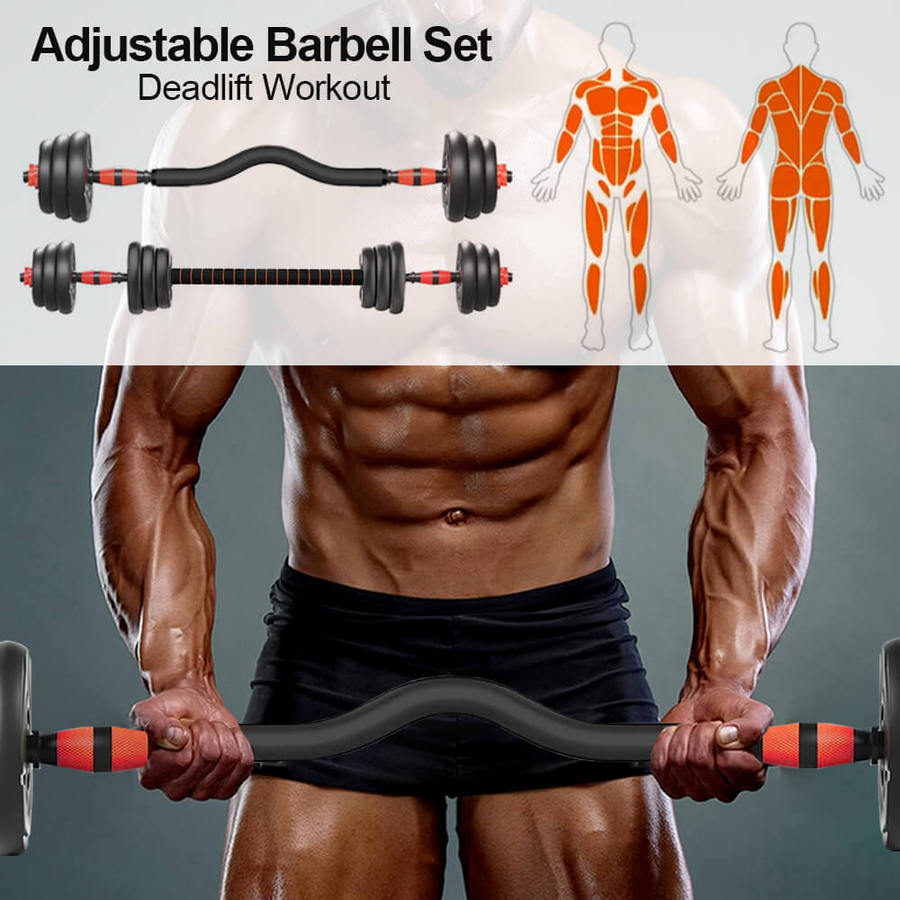 na school gewicht Belang 44LBS 4 in 1 Adjustable Dumbbell Set with Curl Bar and Kettlebell, Bar –  Net2Fitness | Online Store