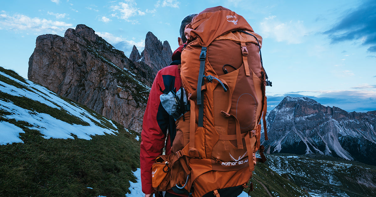 backpacking in the mountains with freeze dried food