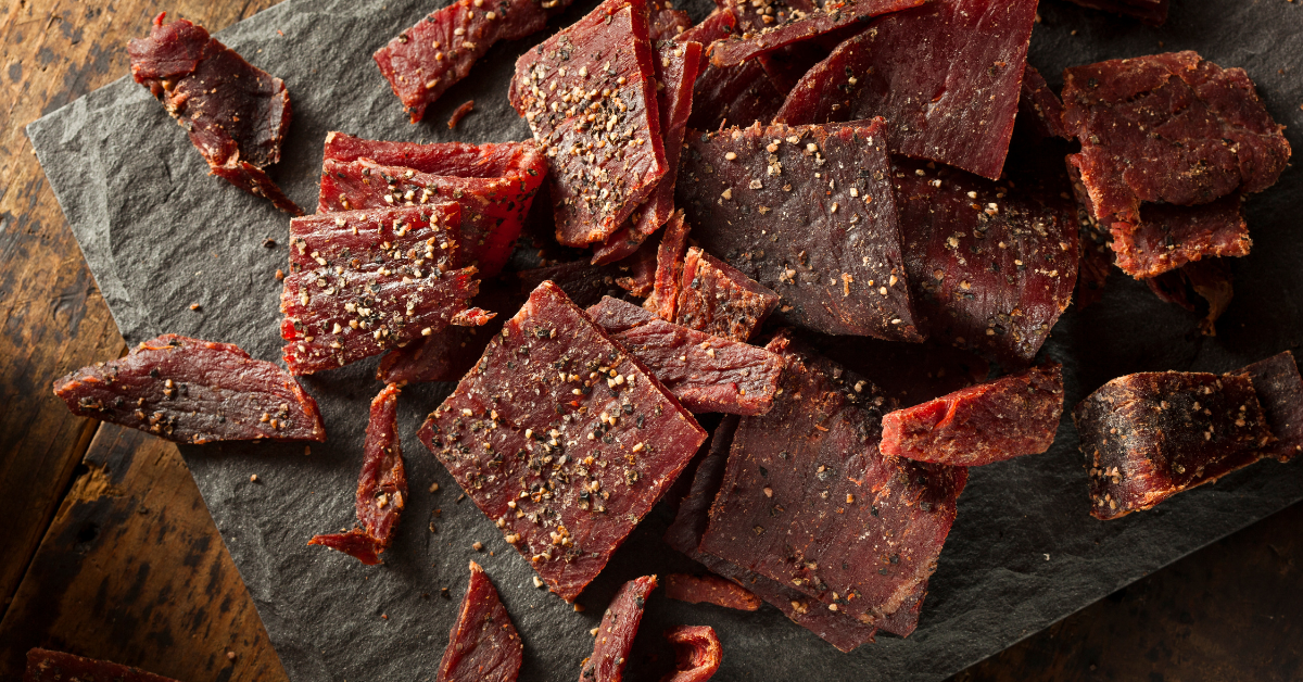 beef jerky as one of the foods that last a long time