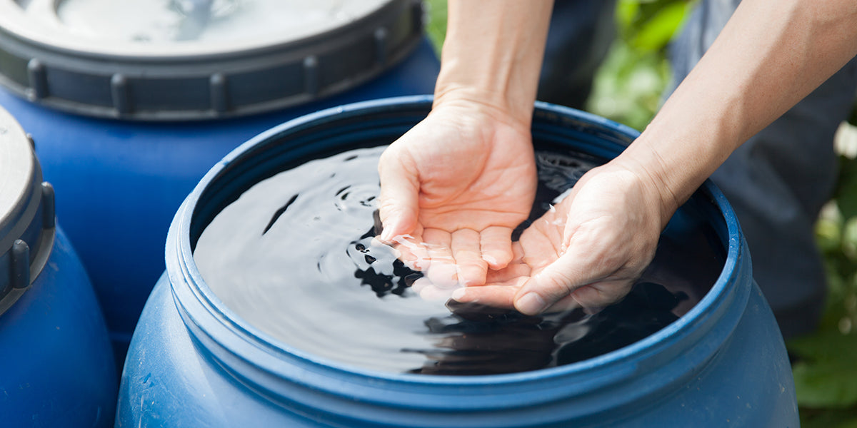 long term water storage in a bucket