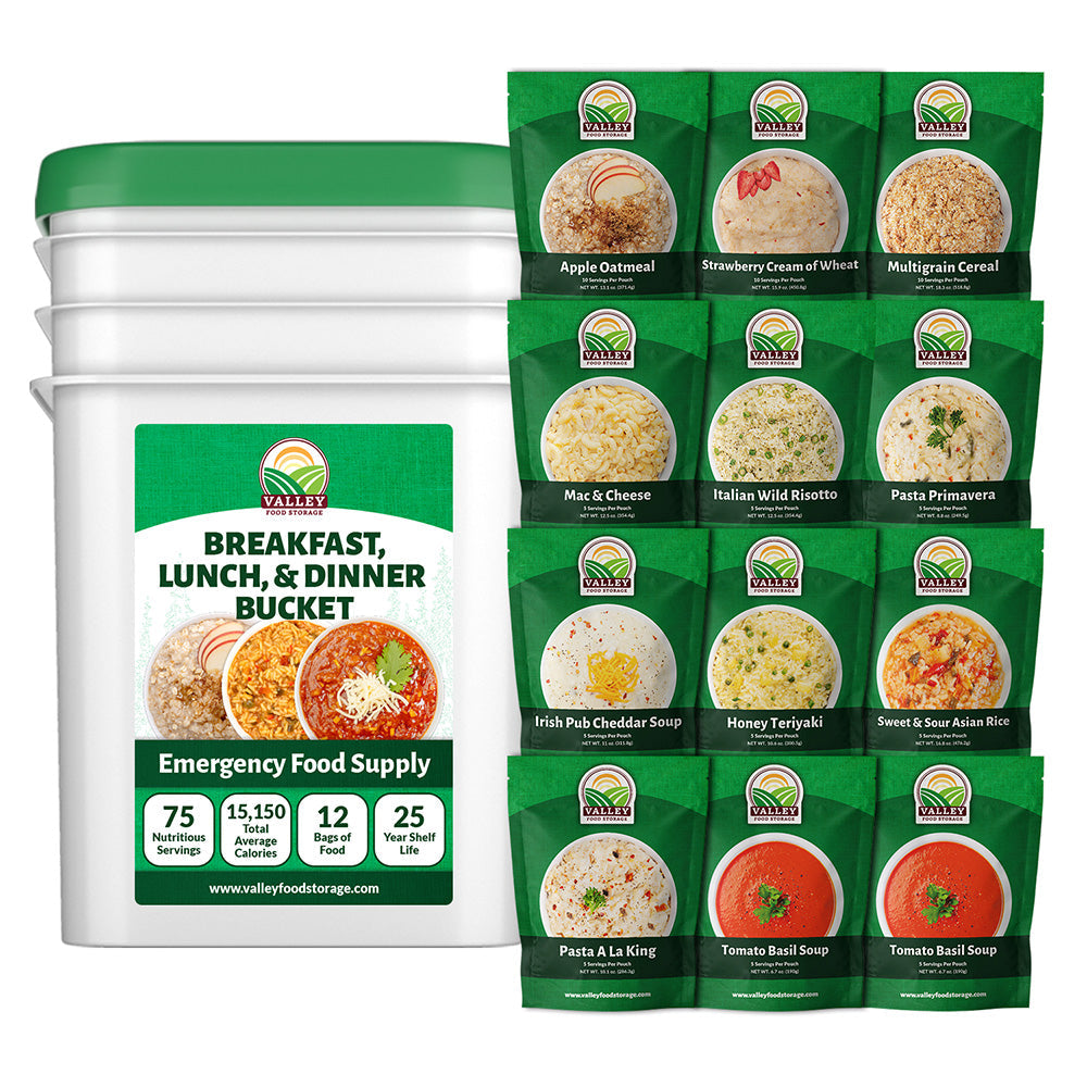 Breakfast Lunch & Dinner Bucket - Valley Food Storage product image