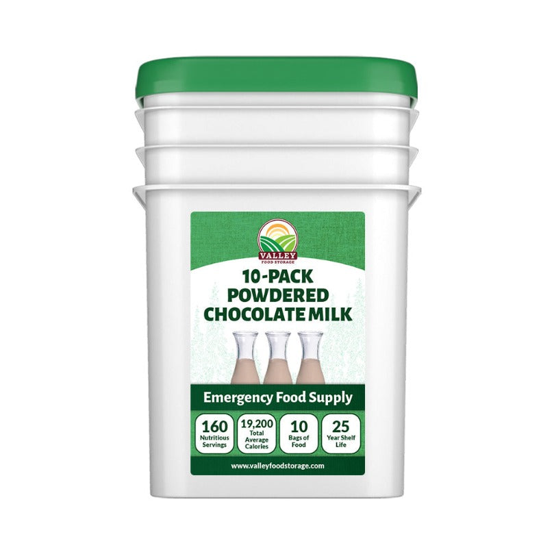 Chocolate Powdered Milk &verbar; 10 Pack + Bucket