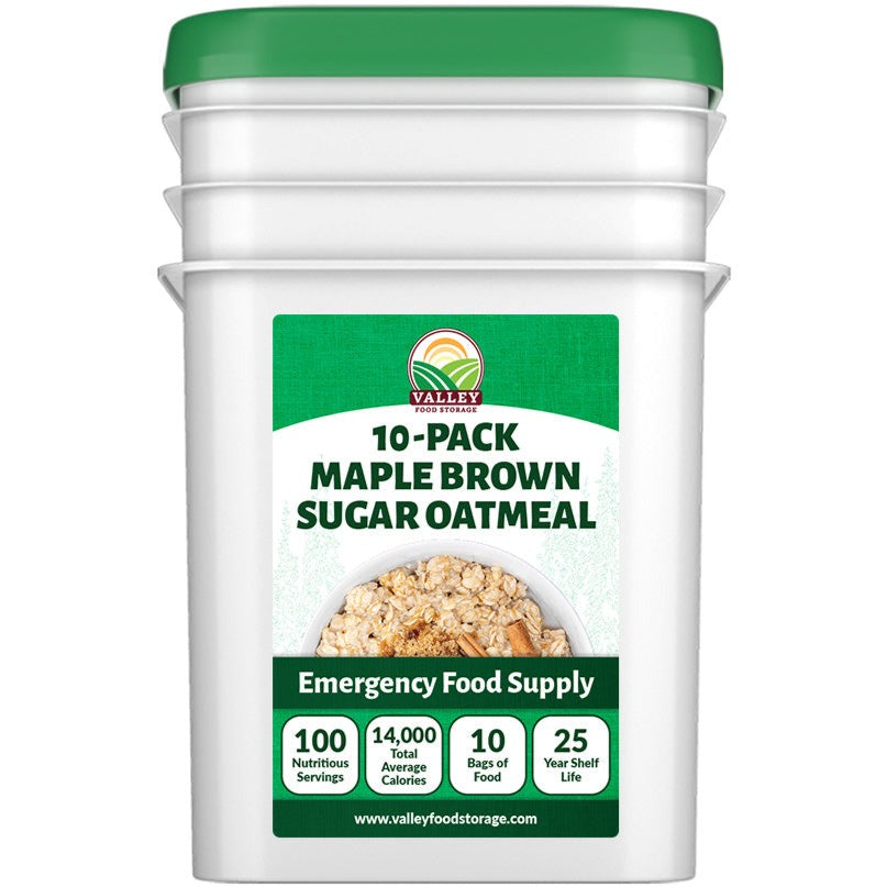 Maple Brown Sugar Oatmeal &verbar; 10 Pack + Bucket
