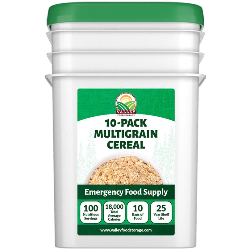 MultiGrain Dried Cereal &verbar; 10 Pack + Bucket