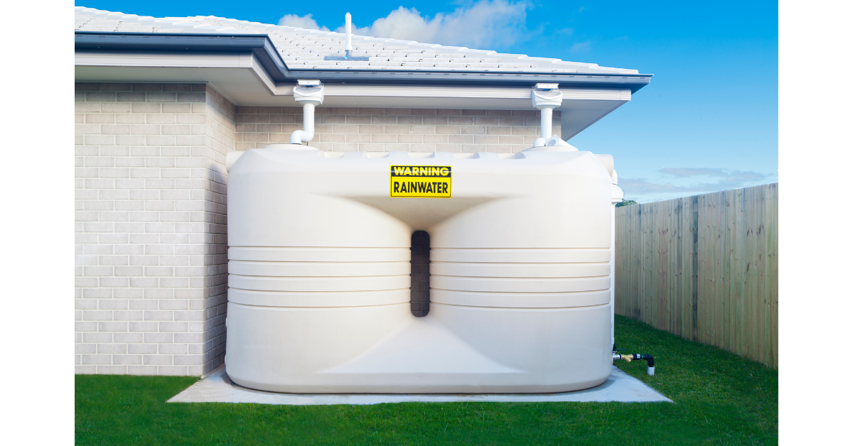 rainwater collector plastic tank