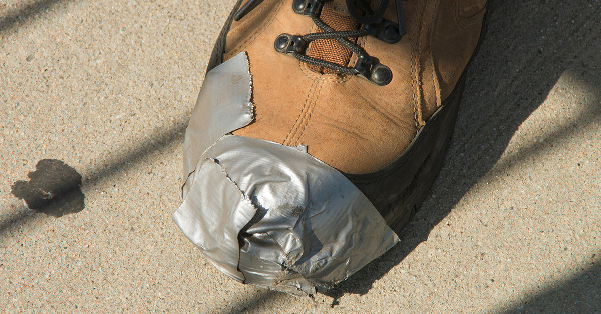 boot repair with duct tape