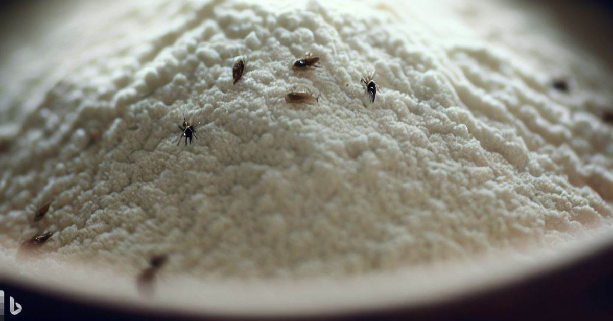 Bugs in spoiled long term flour storage