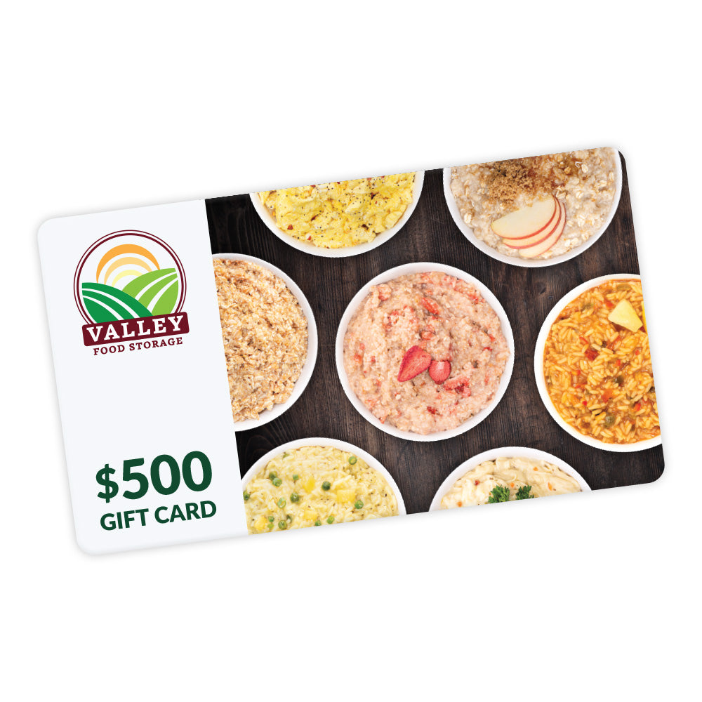 Valley Food Storage Gift Card