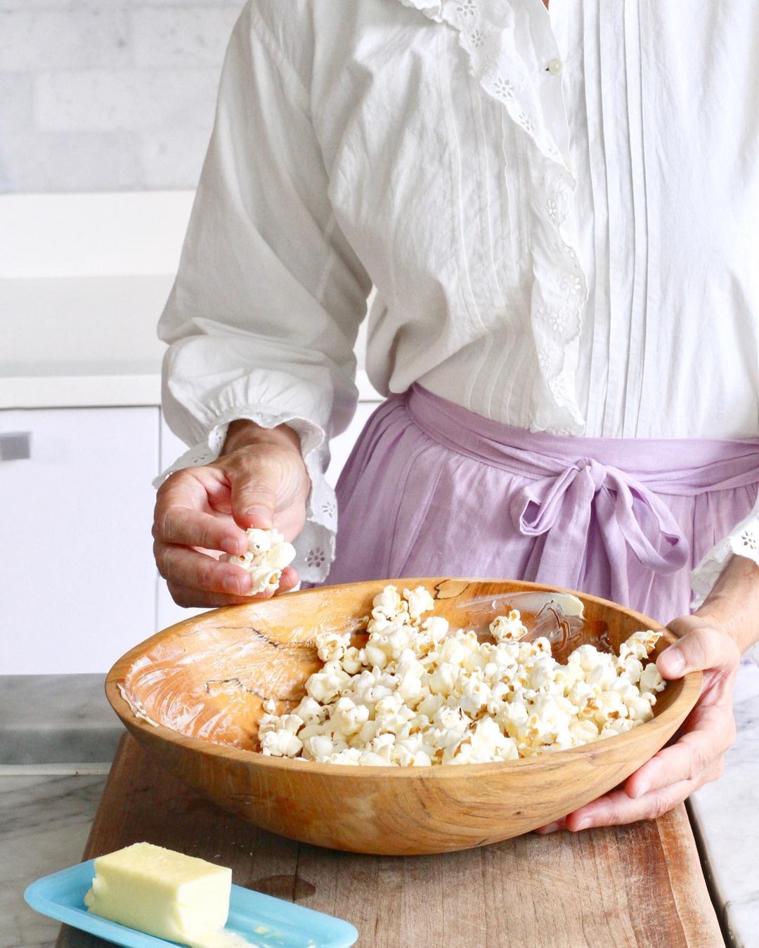 Lilac Chamber Apron from Libbie Summers Label