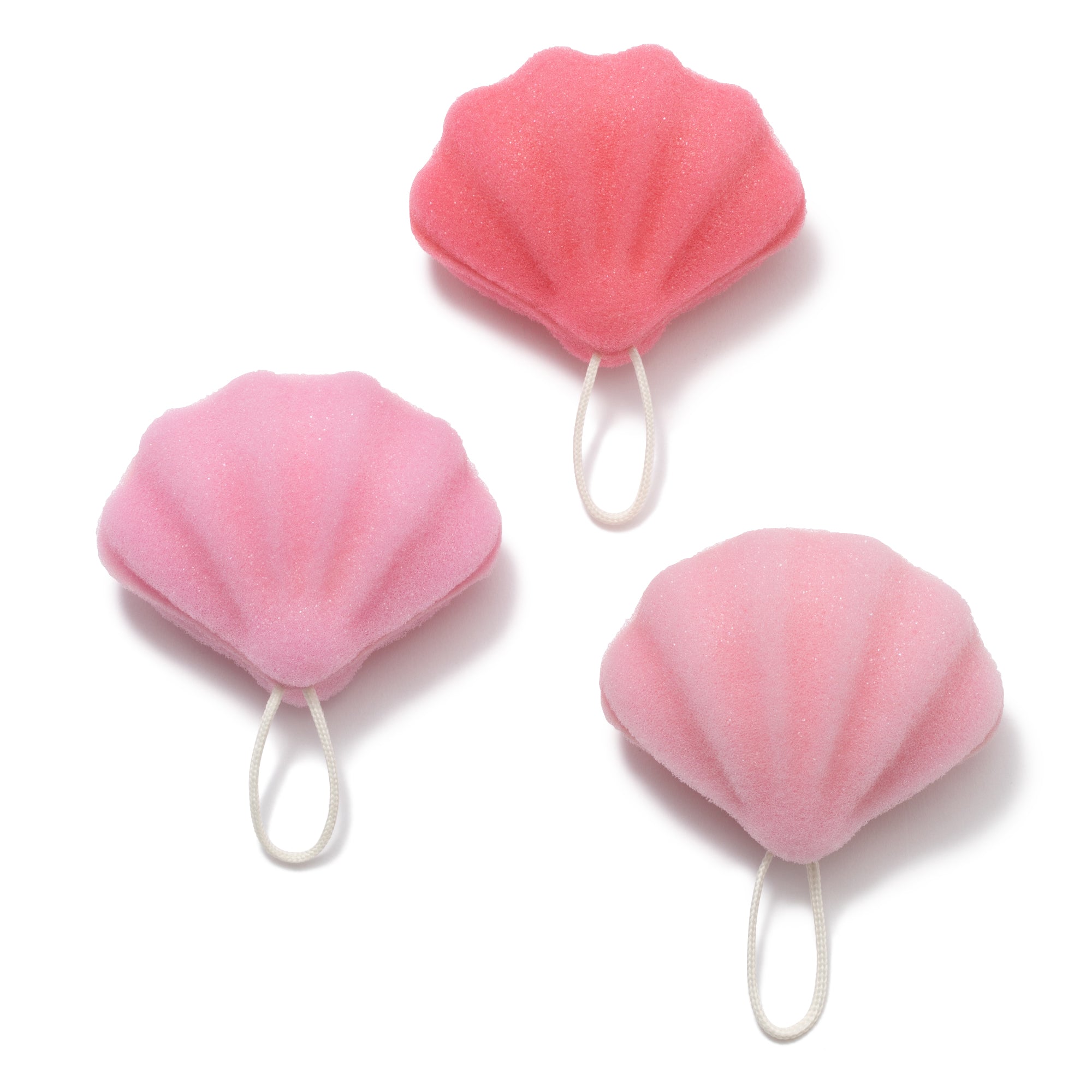 프랑프랑 일본 쉘 주방 수세미 스펀지 3개세트 핑크  
