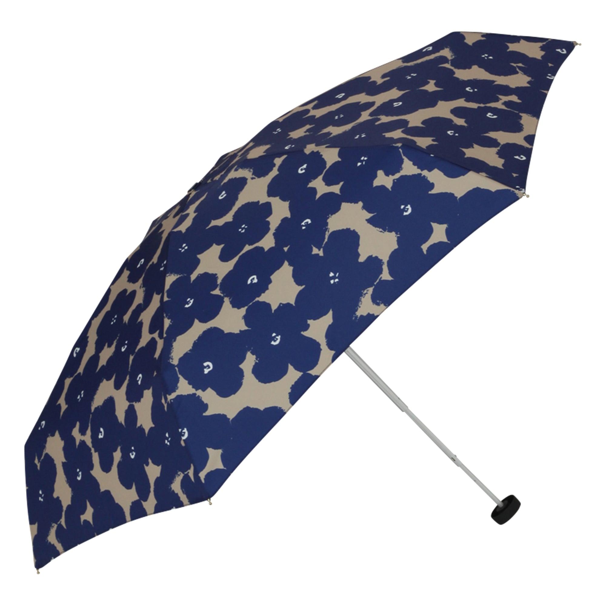 프랑프랑 일본 플라워프린트 접이식 우산 네이비(양산겸용)  