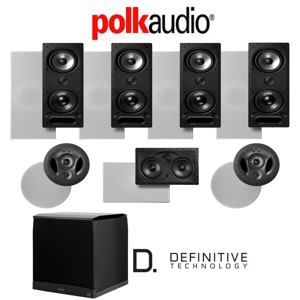 Polk Audio 265ls 7 1 Ch Vanishing Series In Wall In Ceiling Home Theater System 265 Ls 900 Ls 255c Ls Supercube6000