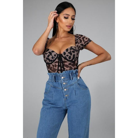 Giacinta Leopard Top