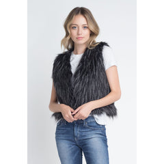 Matter of Time Sleeveless Vest - Feather Vest