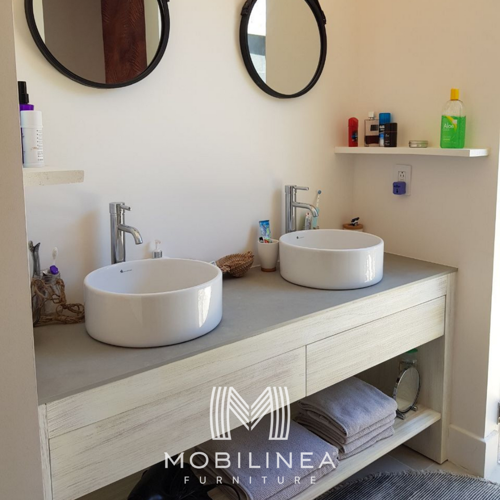 baño muebles de cedro blanco 