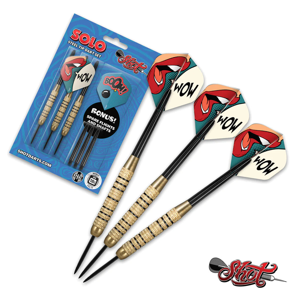 SHOT MYSTIC STEEL TIP DARTS SET-PREMIUM BRASS – Canada Billard