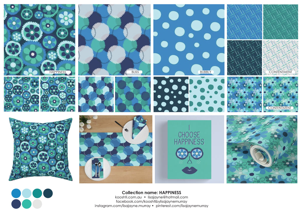 Happiness - A Pattern Collection by Lisa Jayne Murray