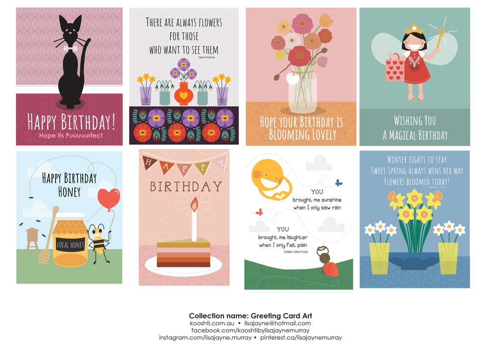 Greeting Card Designs by Lisa Jayne Murray