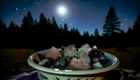 Cleansing and charging crystals