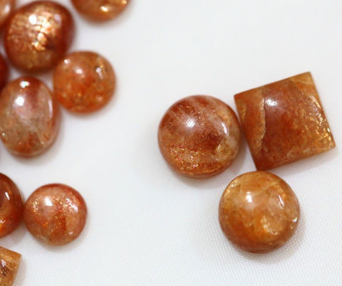 orange brown sunstone gems