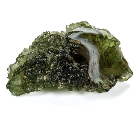 beautiful green Tektite called moldavite