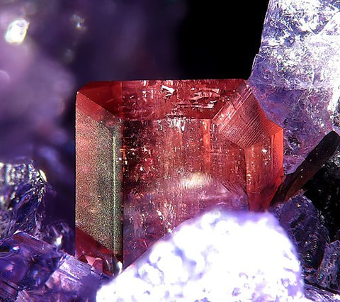 Red Phosphosiderite Crystal